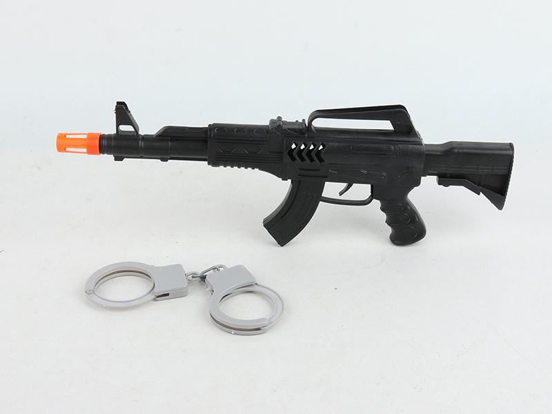 Solid Color Flint Gun With Handcuffs