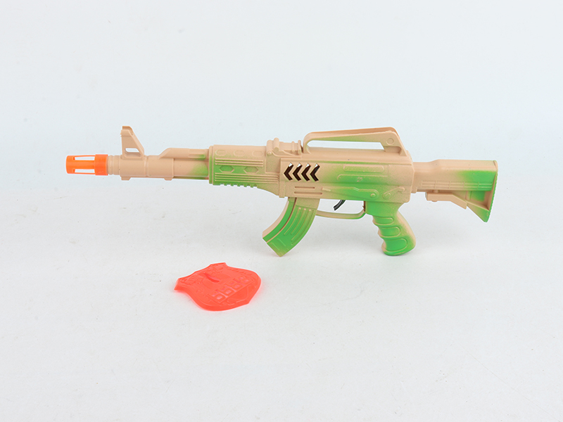 Spray-Painted Flint Gun With Police Badge