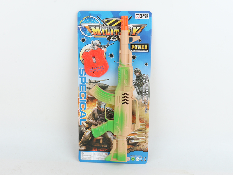 Spray-Painted Flint Gun With Police Badge