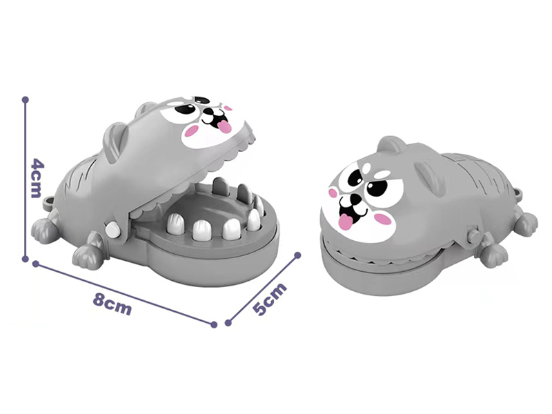 Biting Hand Mini Grey Dog