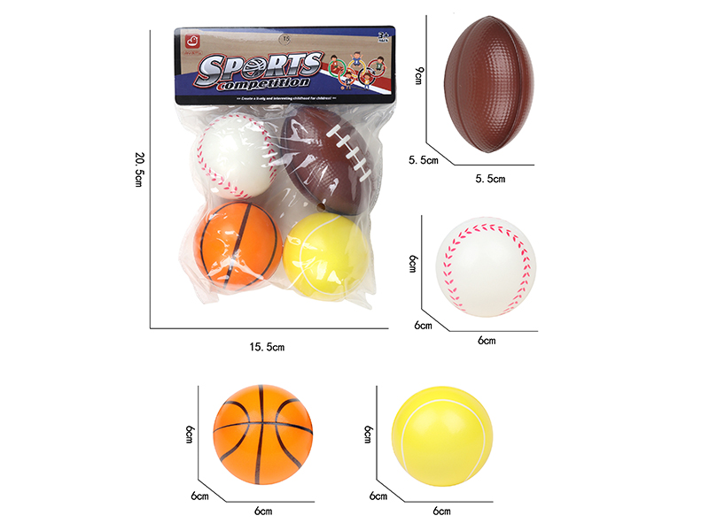 6pcs PU Balls