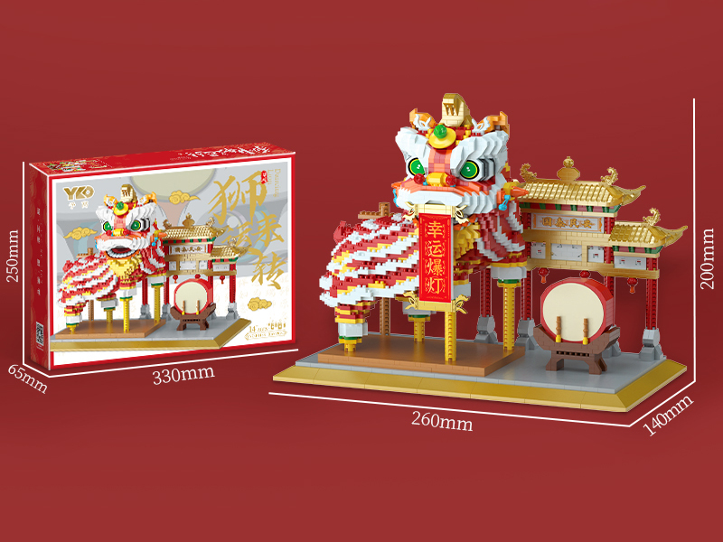 Dancing Lion Memorial Archway Building Blocks 3166PCS