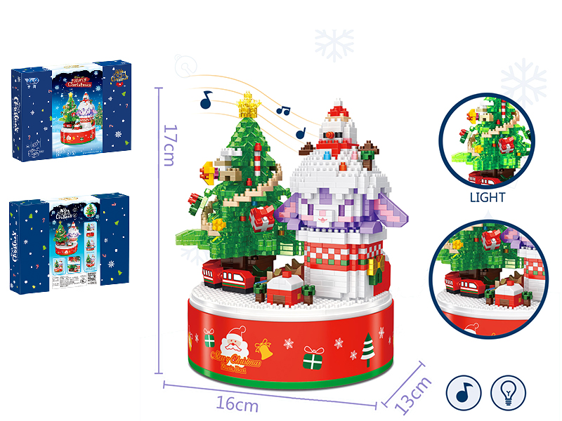 Stellalou Music Box Building Blocks With Light (1835PCS)