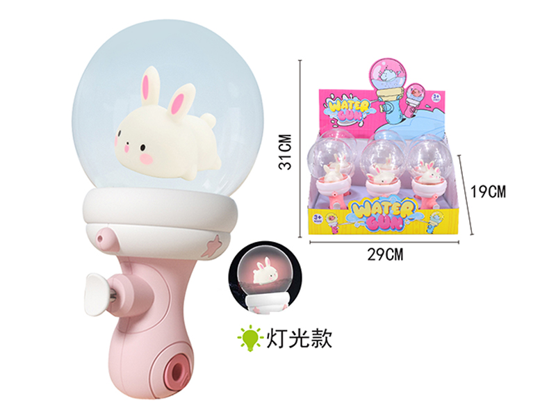 6PCS Rabbit Drifting Bottle Water Gun With Light