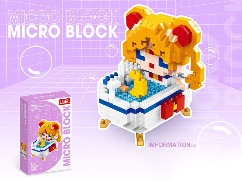 Bathtub Series Sailor Moon Micro Building Blocks(398pcs)
