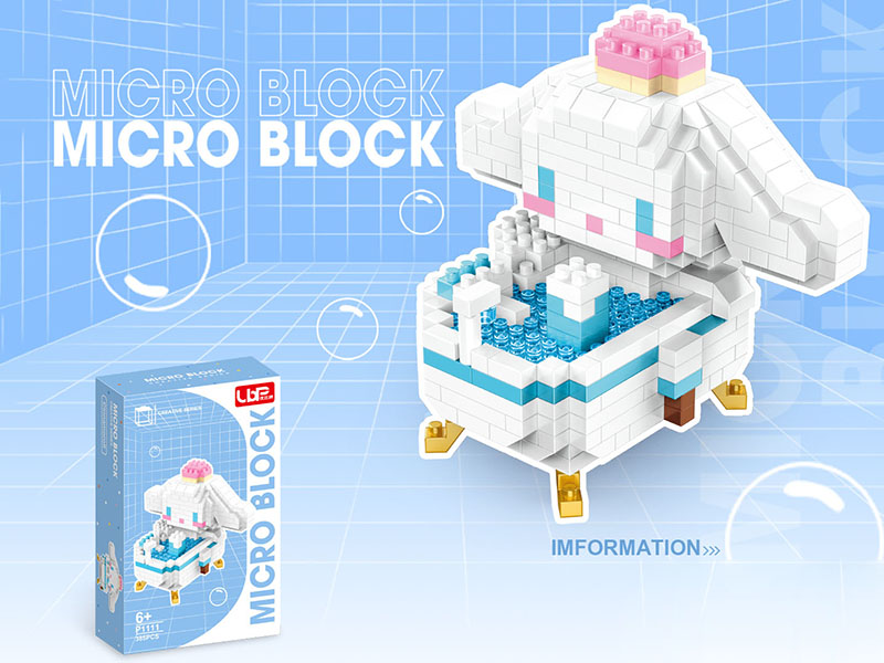 Bathtub Series Cinnamoroll Micro Building Blocks(385pcs)