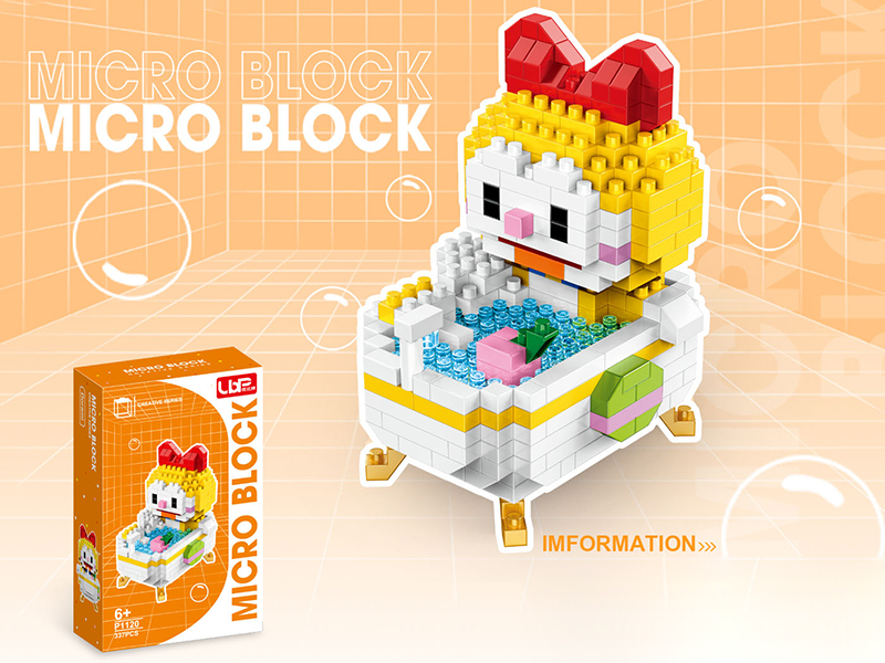 Bathtub Series Dorami Micro Building Blocks(337pcs)