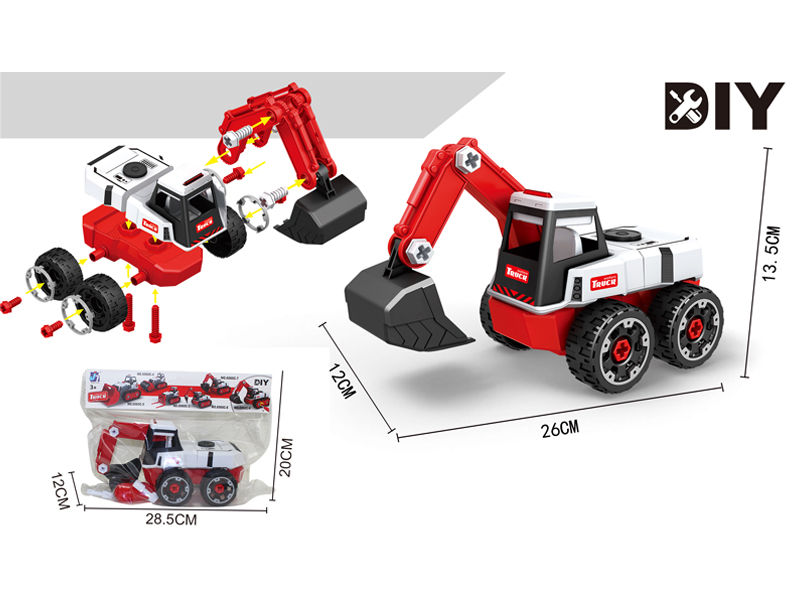 Diy Disassembly Wheel Excavator