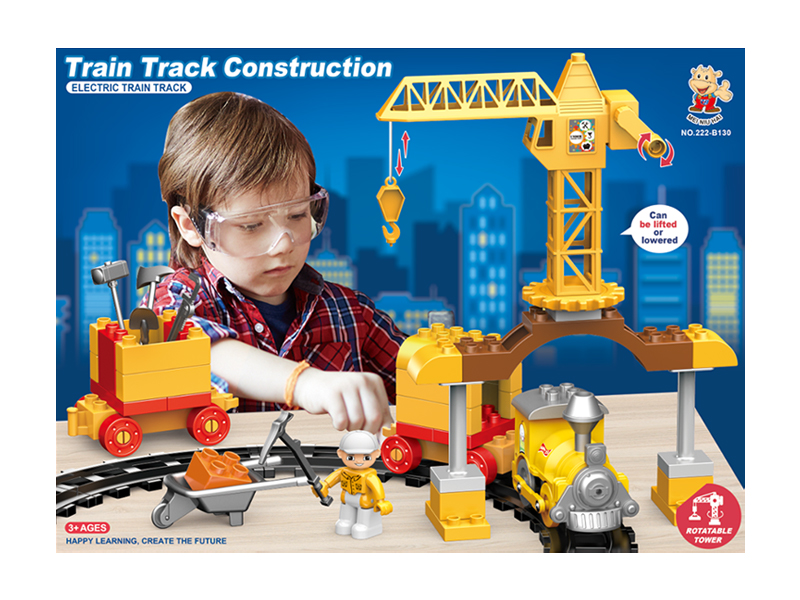 Electric Train Track Building Blocks