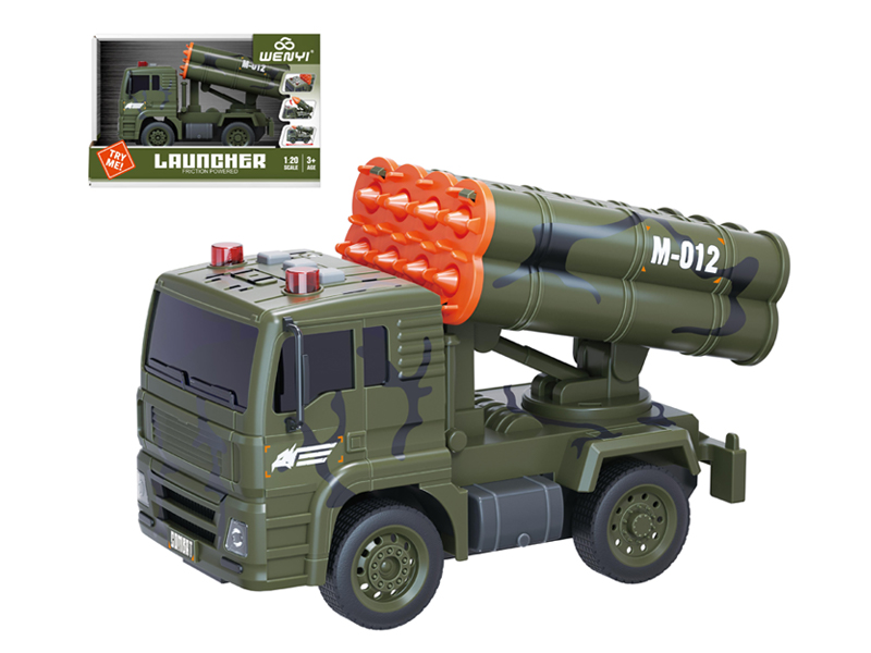 1:20 Friction Missile Vehicle With Sound And Light