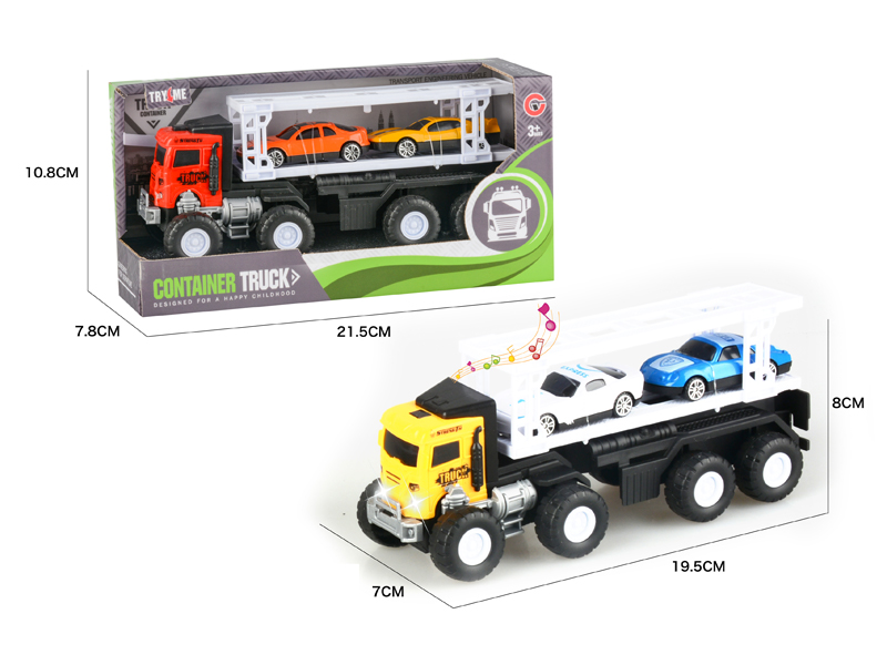 Friction Trailer With Light And Music