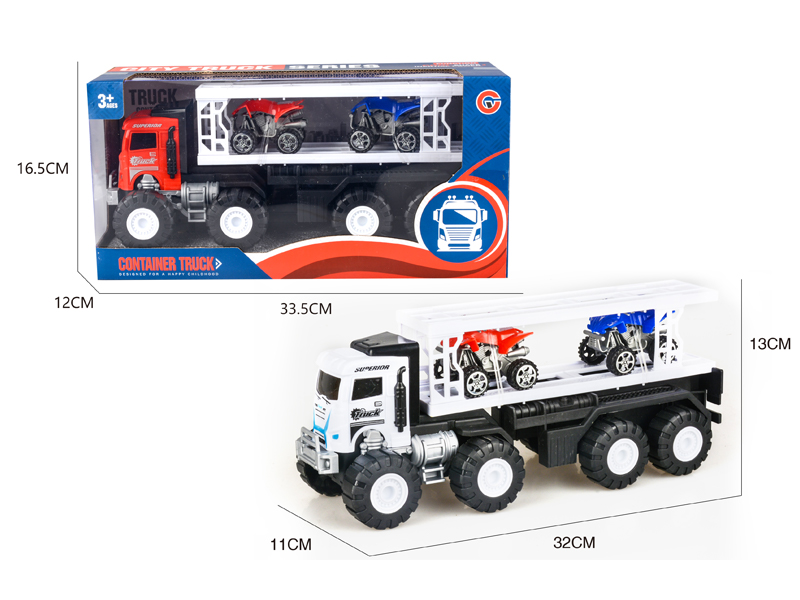 Friction Vehicle With 2 Beach Motorcycle