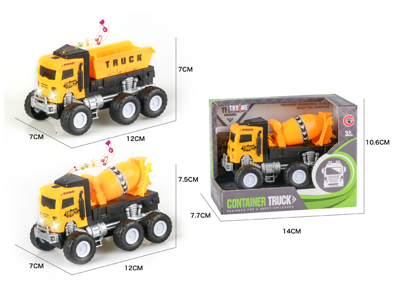 Friction Engineering Vehicle With Light And Music