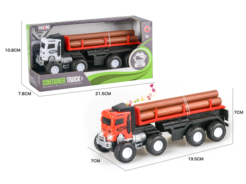 Friction Trailer With Light And Music