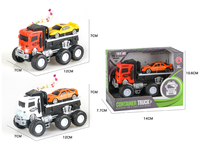 Friction Trailer With Light And Music