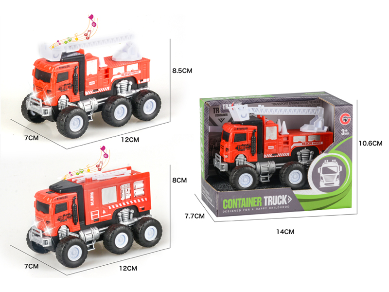 Friction Fire Engine With Light And Music