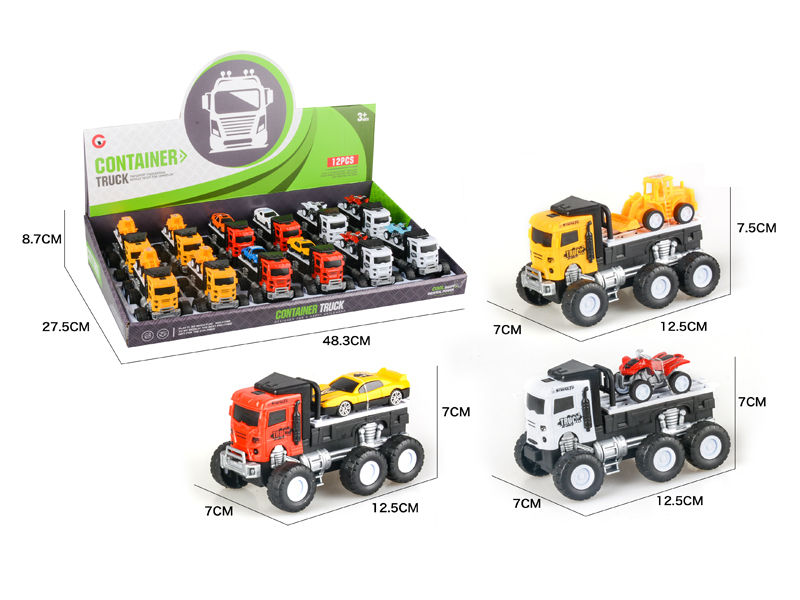 12PCS Friction Trailer