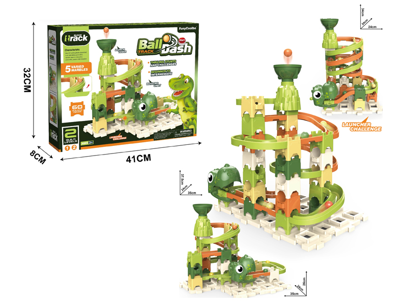 60Pcs Building Block Ejection Ball