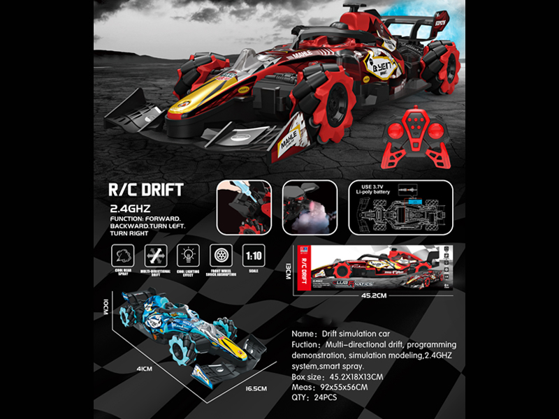 1:10 R/C F1 Equation Stunt Spray Car