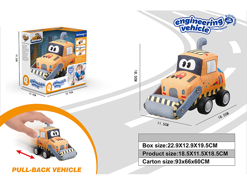 Pull Back Roller Cloth Car (Engineering Series)