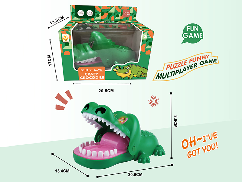 Crocodile Bite Finger Toy With Sound And Lights
