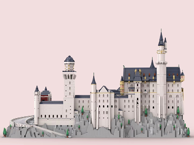 14000+Pcs New Swan Castle Building Blocks