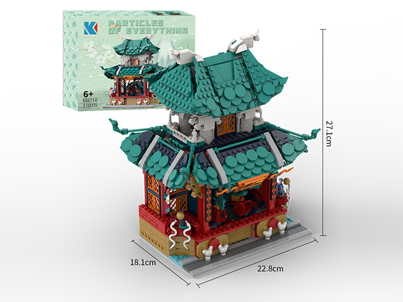 1129Pcs Wangjunting Stage Building Blocks