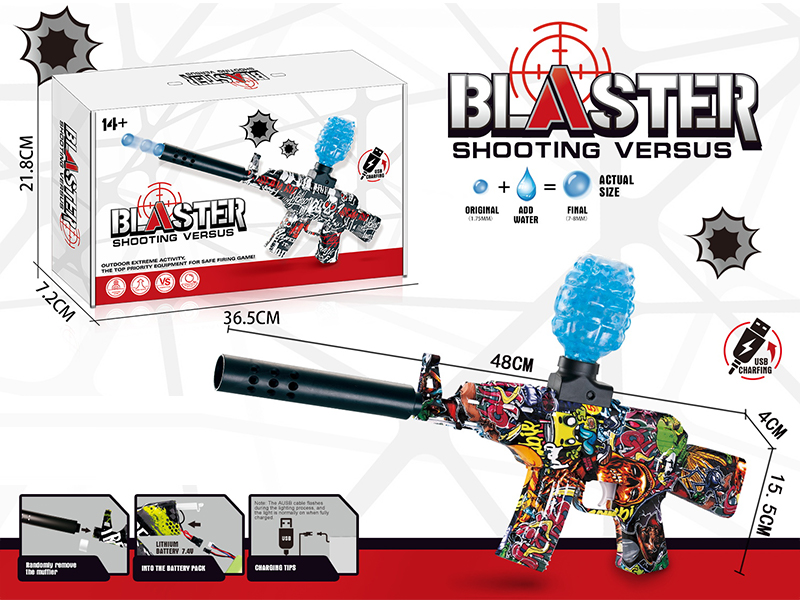 B/O Graffiti Mini Ak47 Water Bomb Gun