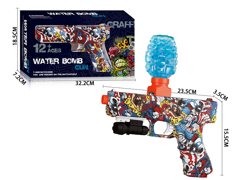 B/O Graffiti Glock Water Bullet Gun