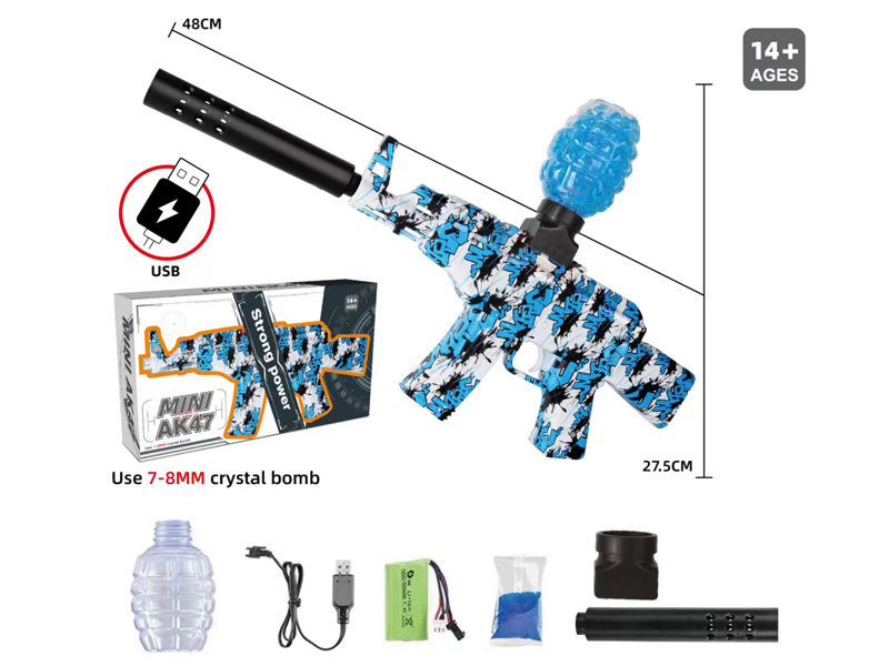 B/O Graffiti Mini Ak47 Water Bomb Gun