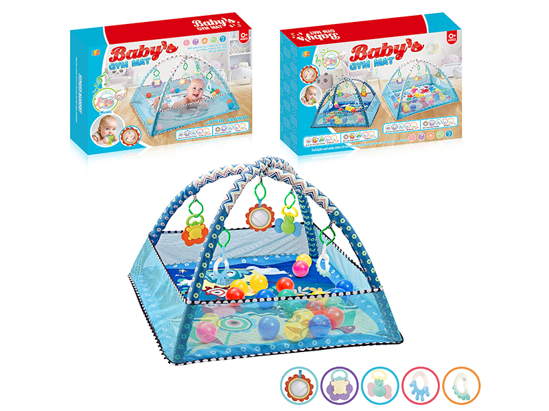 Baby Fitness Blanket With 8 Ocean Balls
