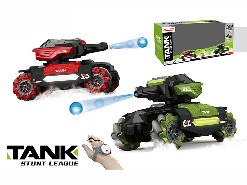 2.4G Remote Control Stunt Water Bomb Tank With Watch Remote Controller