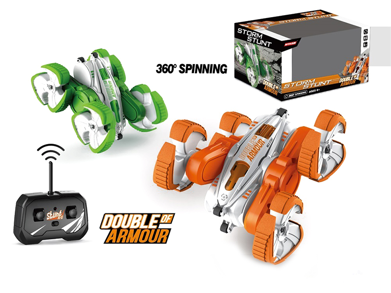 1:28 27Mhz Remote Control Stunt Double-Sided Car