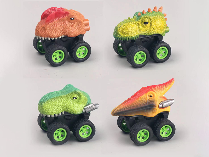 Pull Back Dinosaur Car