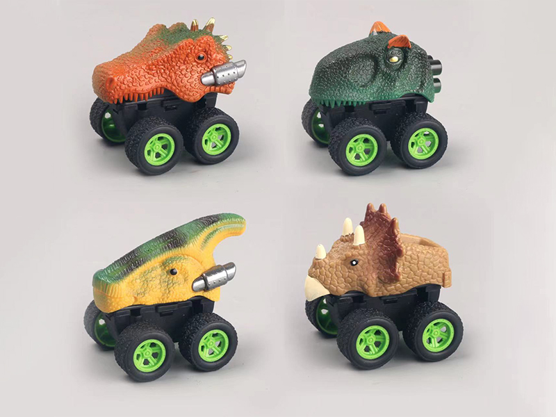 Pull Back Dinosaur Car