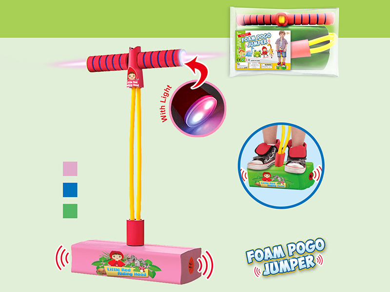 Children's Frog Jumping Balance Training Equipment With BB Whistle And Lights -Little Red Riding Hood Pattern