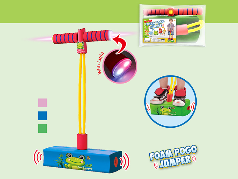 Children's Frog Jumping Balance Training Equipment With BB Whistle And Lights - Frog Pattern
