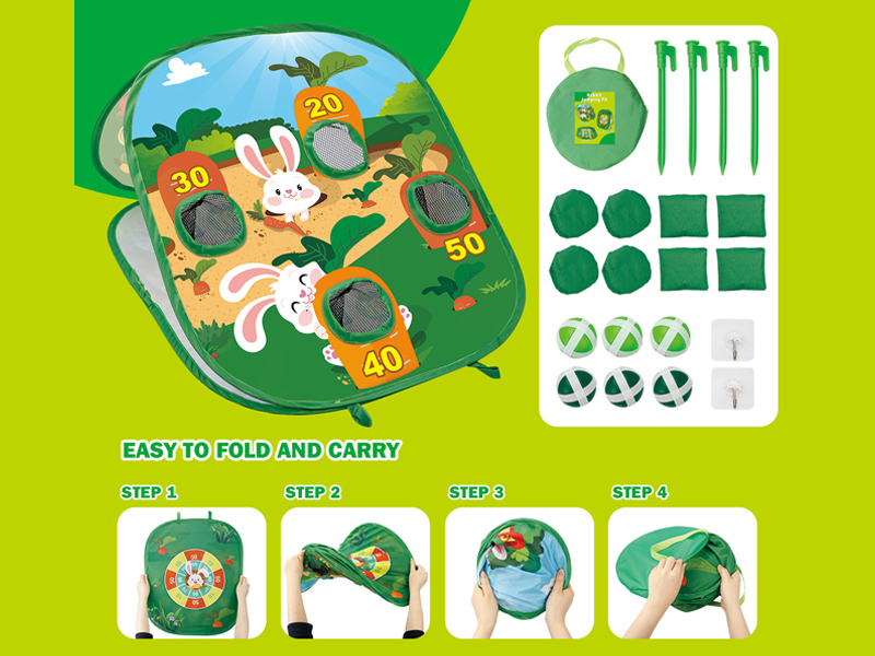 Folding Throwing Sandbag Board (White Rabbit Radish)