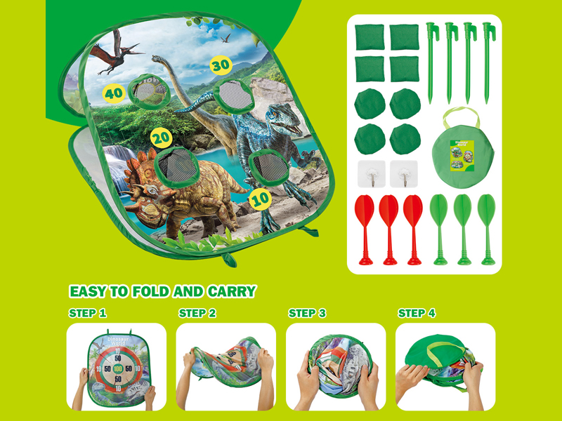 3 In 1 Folding And Throwing Sandbag Board (Dinosaur)