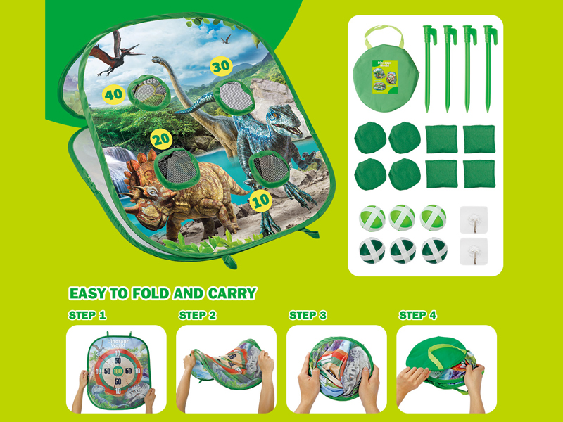 Folding And Throwing Sandbag Board (Dinosaur)