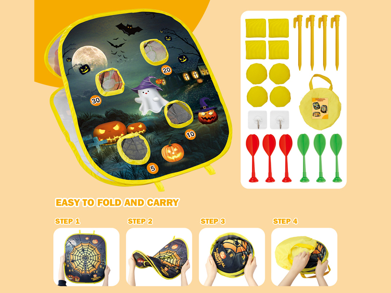 3 In 1 Halloween Folding Throwing Sandbag Board