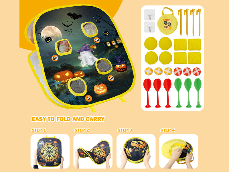 5 In 1 Halloween Folding Throwing Sandbag Board