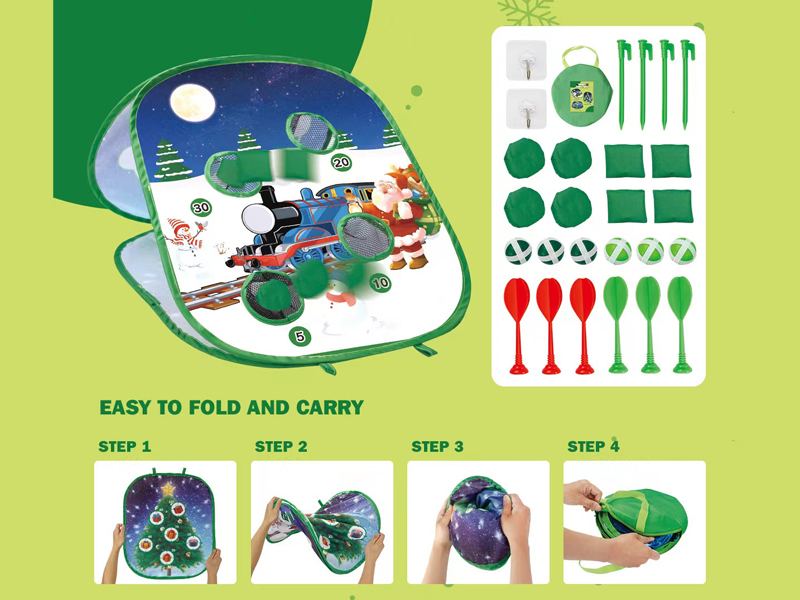 5 In 1 Christmas Folding Throwing Sandbag Board