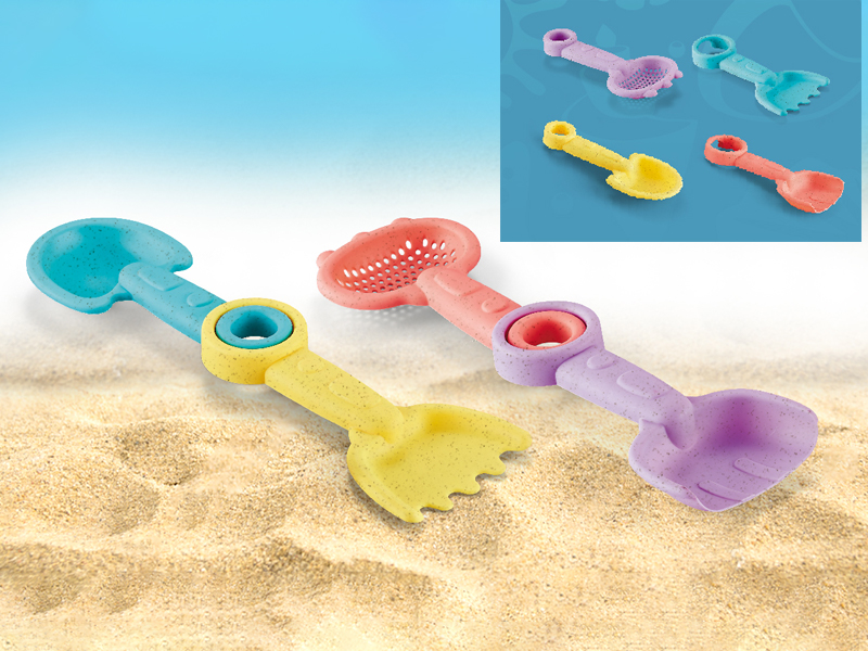 4PCS Double Headed Sand Shovel Beach Toy