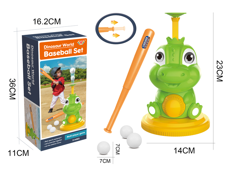 Cartoon Dinosaur Baseball Game Toy