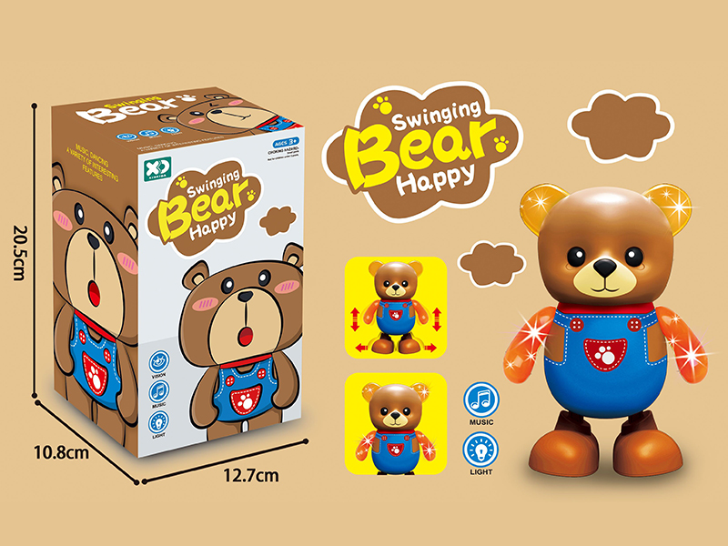 Walking And Dancing Bear With Lights And Music