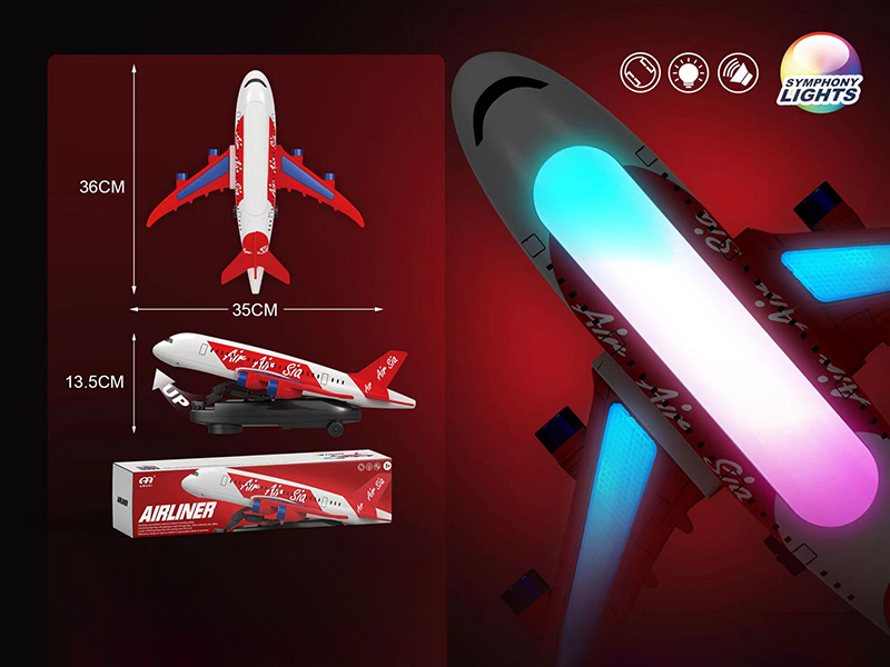 B/O Rotating Aircraft With Lights And Music,Lifting Function