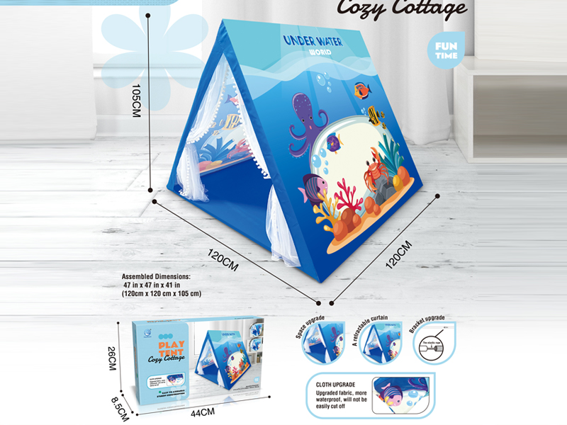 Blue Underwater Triangle Tent