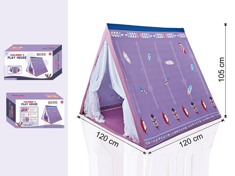 Purple Feather Triangle Tent