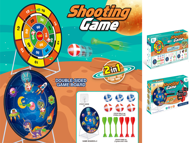 Double Sided Dinosaur Circular Target